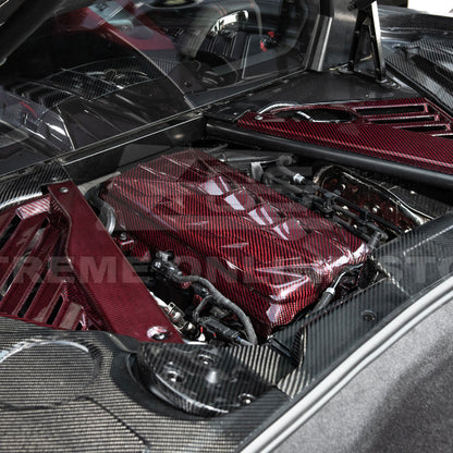 2020-Up Corvette C8 DRY CARBON FIBER LT2 Rear Engine Cover image 20
