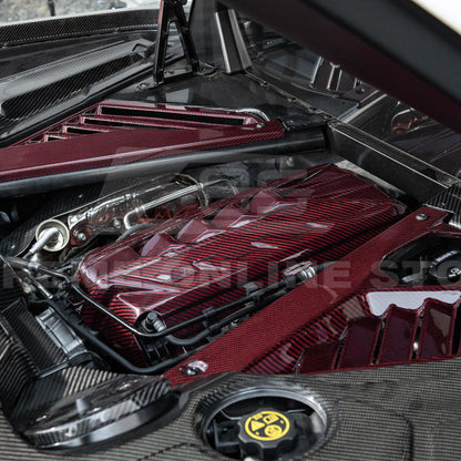 2020-Up Corvette C8 DRY CARBON FIBER LT2 Rear Engine Cover image 22