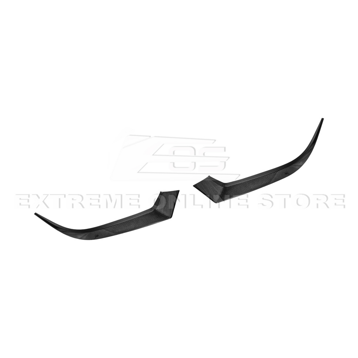 2024-Up Ford Mustang DRY CARBON FIBER Headlight Eyebrow Trim Cover Pair image 15