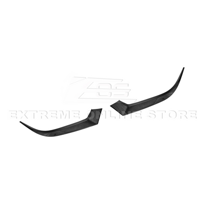 2024-Up Ford Mustang DRY CARBON FIBER Headlight Eyebrow Trim Cover Pair image 15