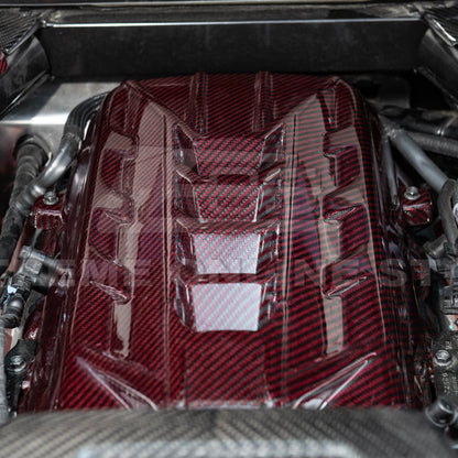 2020-Up Corvette C8 DRY CARBON FIBER LT2 Rear Engine Cover image 24