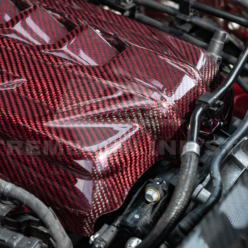 2020-Up Corvette C8 DRY CARBON FIBER LT2 Rear Engine Cover image 25