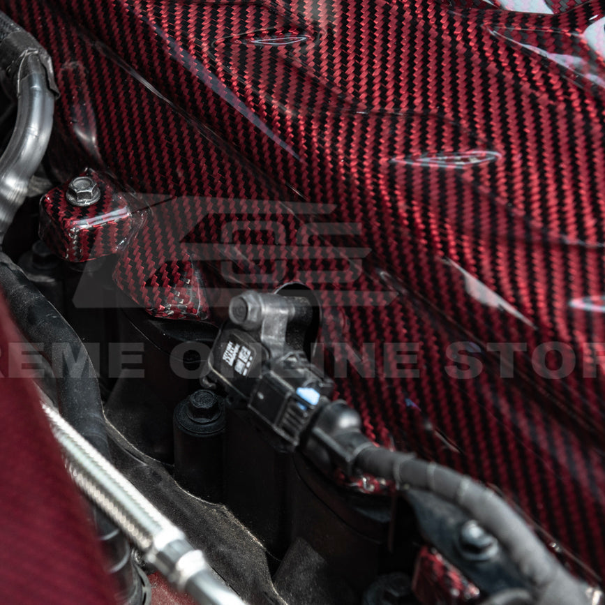 2020-Up Corvette C8 DRY CARBON FIBER LT2 Rear Engine Cover image 26