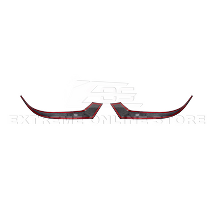 2024-Up Ford Mustang DRY CARBON FIBER Headlight Eyebrow Trim Cover Pair image 19