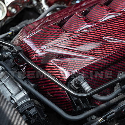 2020-Up Corvette C8 DRY CARBON FIBER LT2 Rear Engine Cover image 28