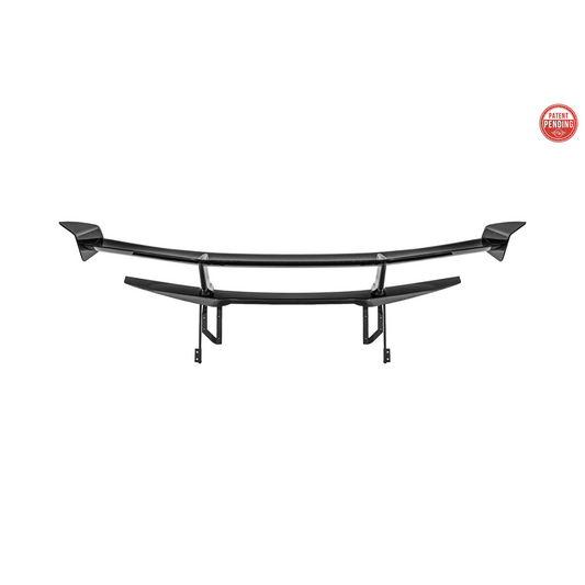 Corvette C8 ZR1 Style DRY CARBON FIBER Rear High Wing Spoiler Bracket image 2