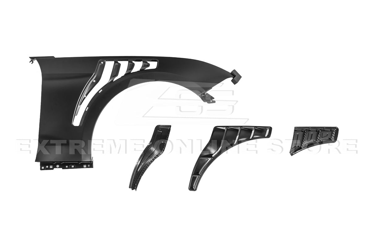 2018-23 Ford Mustang GT500 KR Style Front Side Vented Fenders image 8