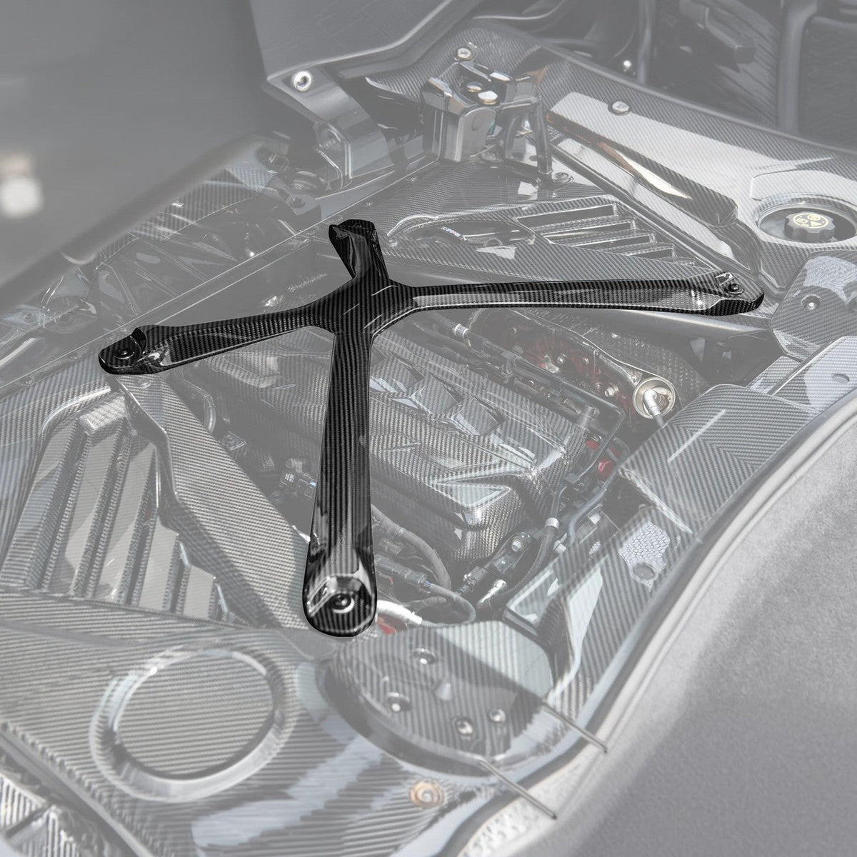 Chevrolet Corvette C8 DRY CARBON FIBER X-Brace image 1