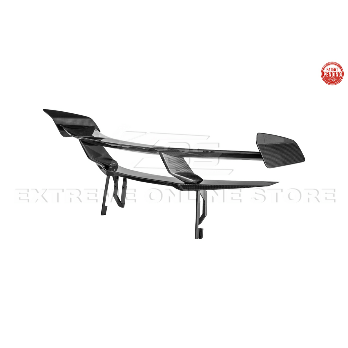 Corvette C8 ZR1 Style DRY CARBON FIBER Rear High Wing Spoiler Bracket image 33
