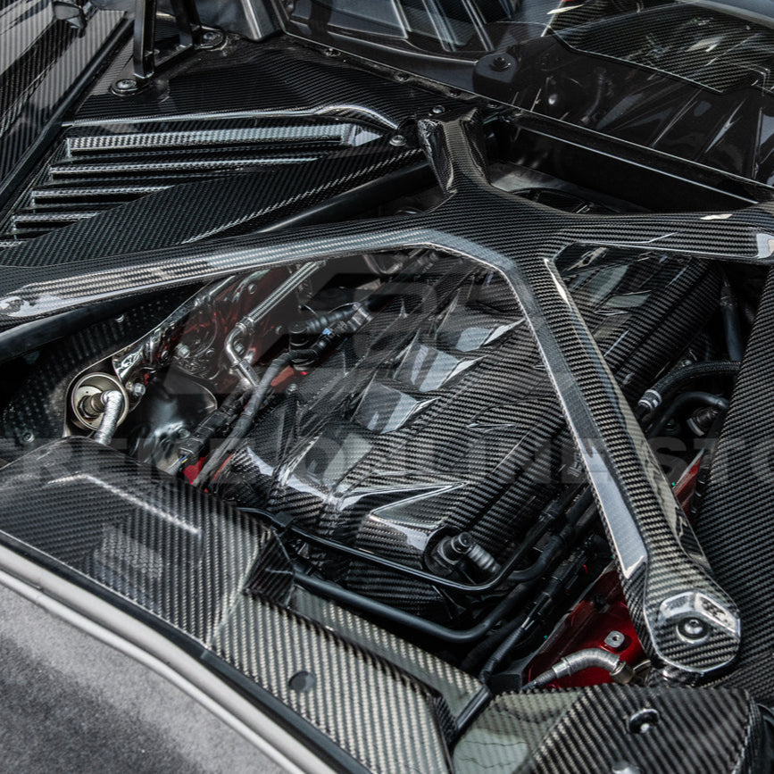 Chevrolet Corvette C8 DRY CARBON FIBER X-Brace image 39
