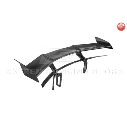 Corvette C8 ZR1 Style DRY CARBON FIBER Rear High Wing Spoiler Bracket image 34