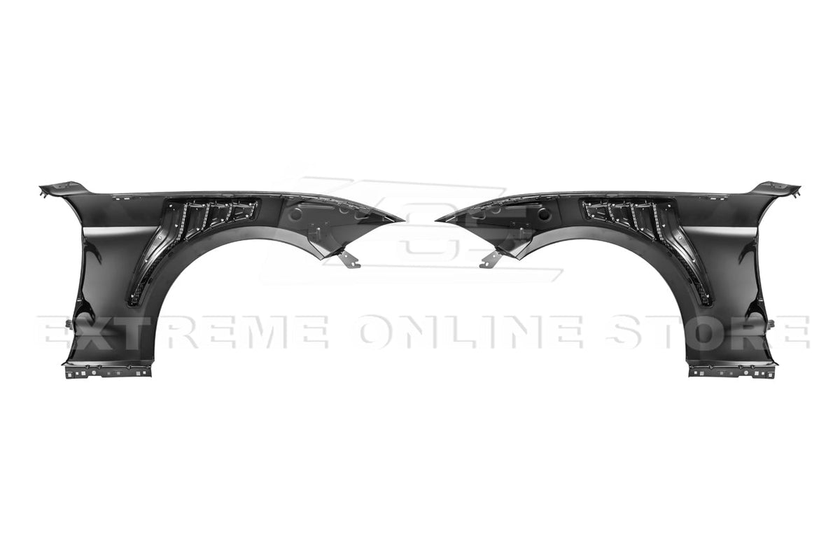 2018-23 Ford Mustang GT500 KR Style Front Side Vented Fenders image 9