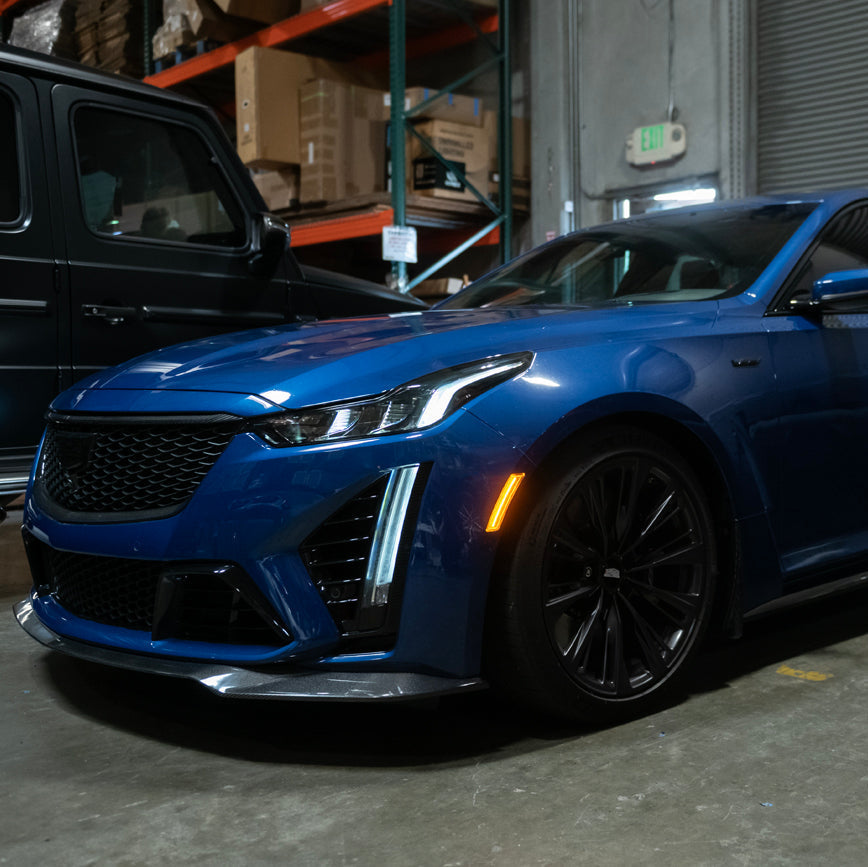 2020-Up Cadillac CT5 | Front Bumper Amber LED Side Marker Lights image 4