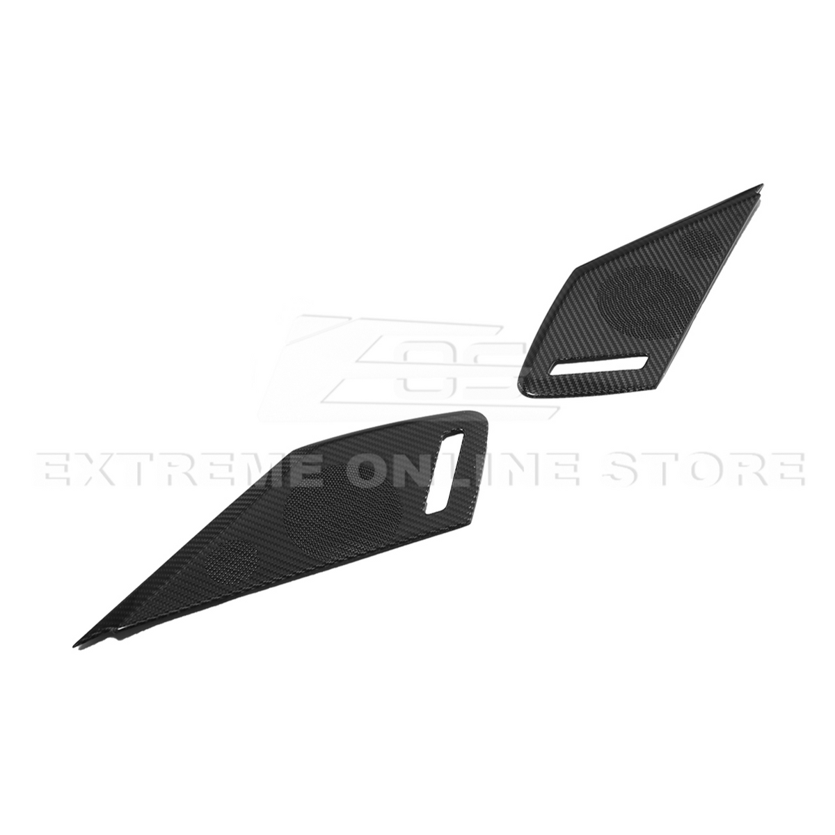 Corvette C8 DRY CARBON FIBER Door Speaker Cover image 8