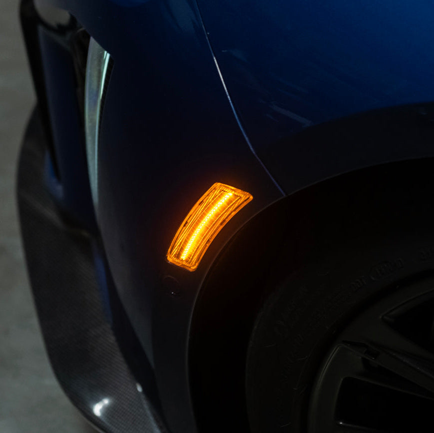 2020-Up Cadillac CT5 | Front Bumper Amber LED Side Marker Lights image 8