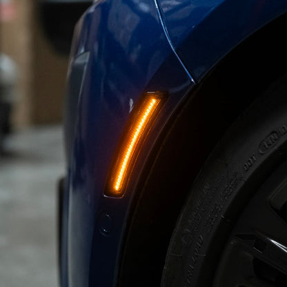 2020-Up Cadillac CT5 | Front Bumper Amber LED Side Marker Lights image 29