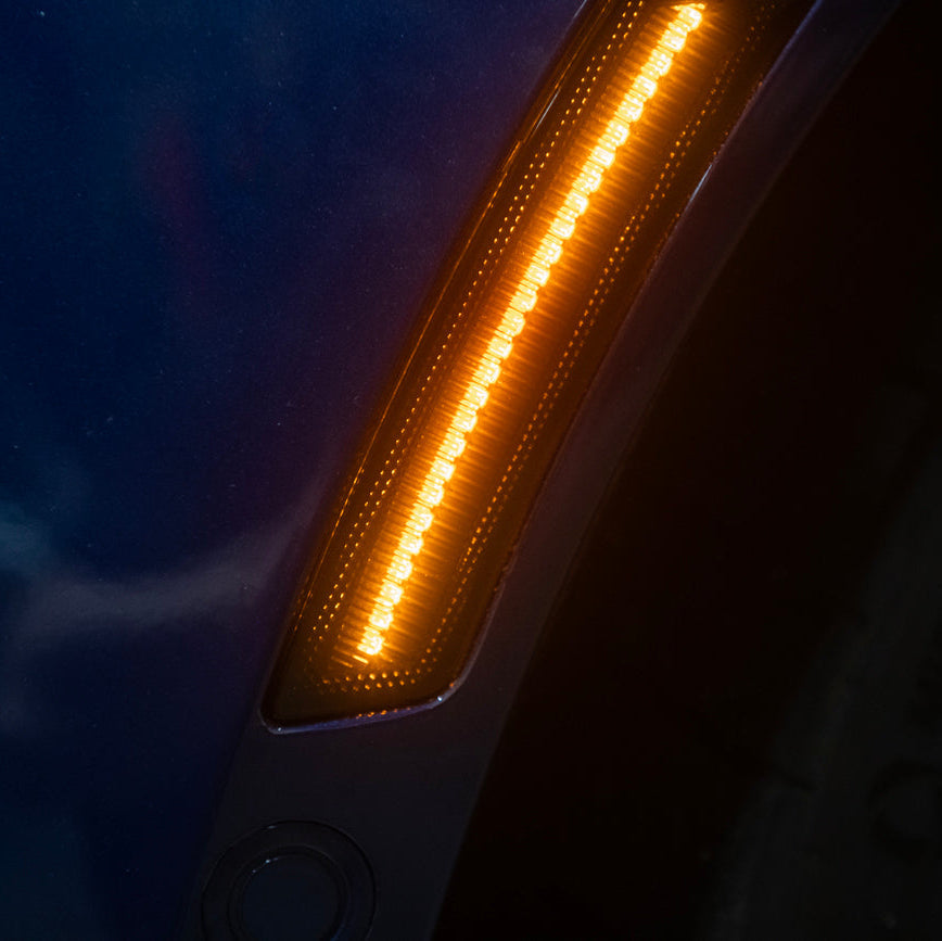 2020-Up Cadillac CT5 | Front Bumper Amber LED Side Marker Lights image 30