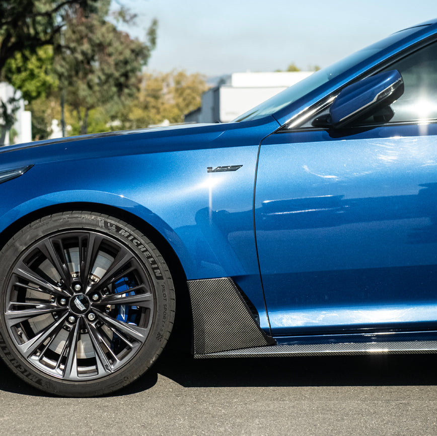 2020-Up Cadillac CT5-V Blackwing | Dry Carbon Fiber Side Fender Lower Piece image 8