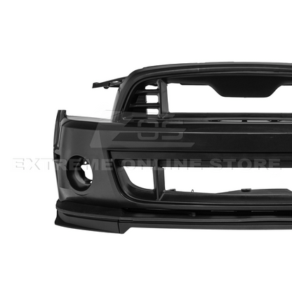 2010-14 Mustang S197 GT500 Style Front Bumper Cover Upper Lower Grille Lip image 5