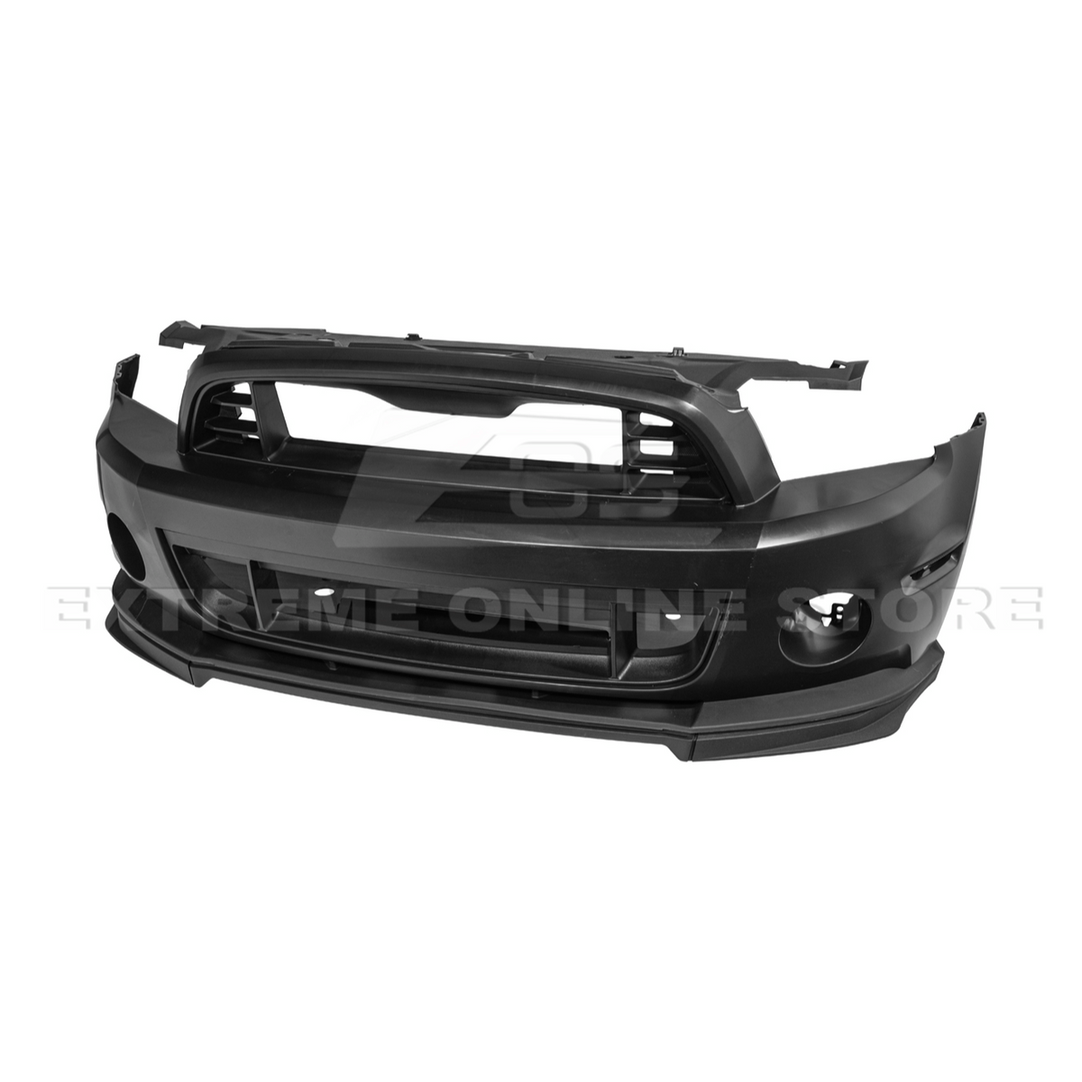 2010-14 Mustang S197 GT500 Style Front Bumper Cover Upper Lower Grille Lip image 3