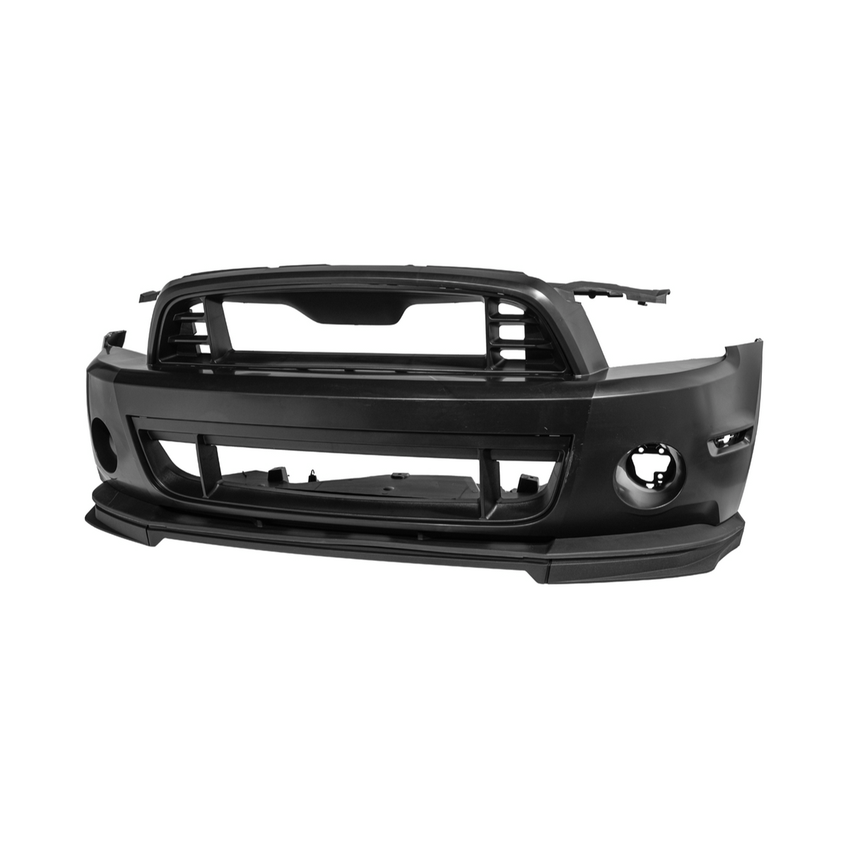 2010-14 Mustang S197 GT500 Style Front Bumper Cover Upper Lower Grille Lip image 2