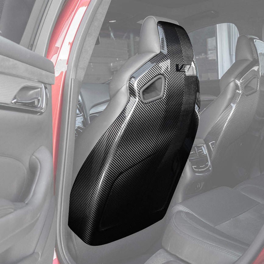 2016-19 CTS-V | ATS-V Dry CARBON FIBER Seat Back Cover image 17