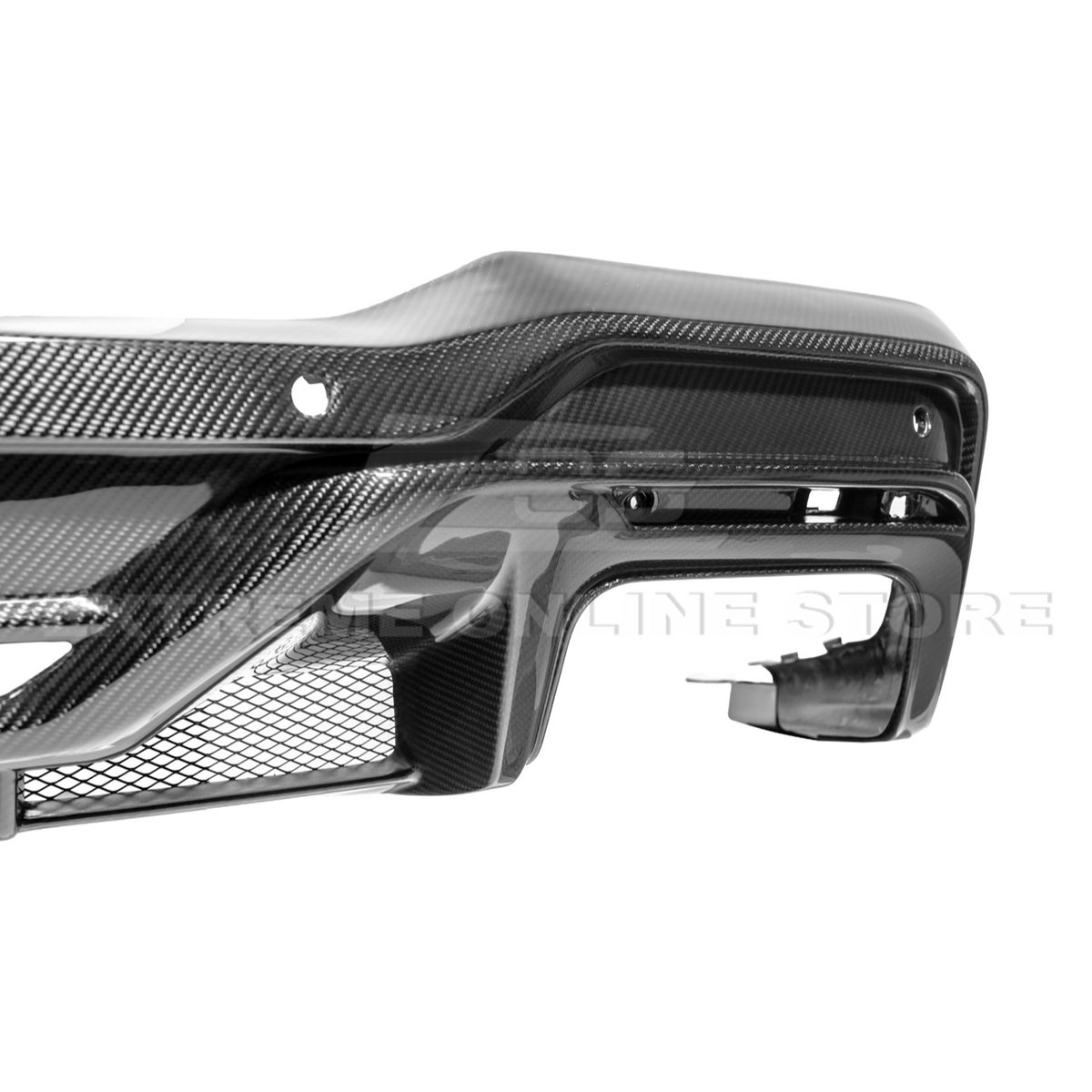 2024-Up Ford Mustang S650 Dark Horse Style DRY CARBON FIBER Rear Bumper Diffuser image 29