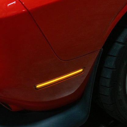 2015-23 Dodge Challenger | Front Bumper Amber LED Reflector Side Marker Light image 29