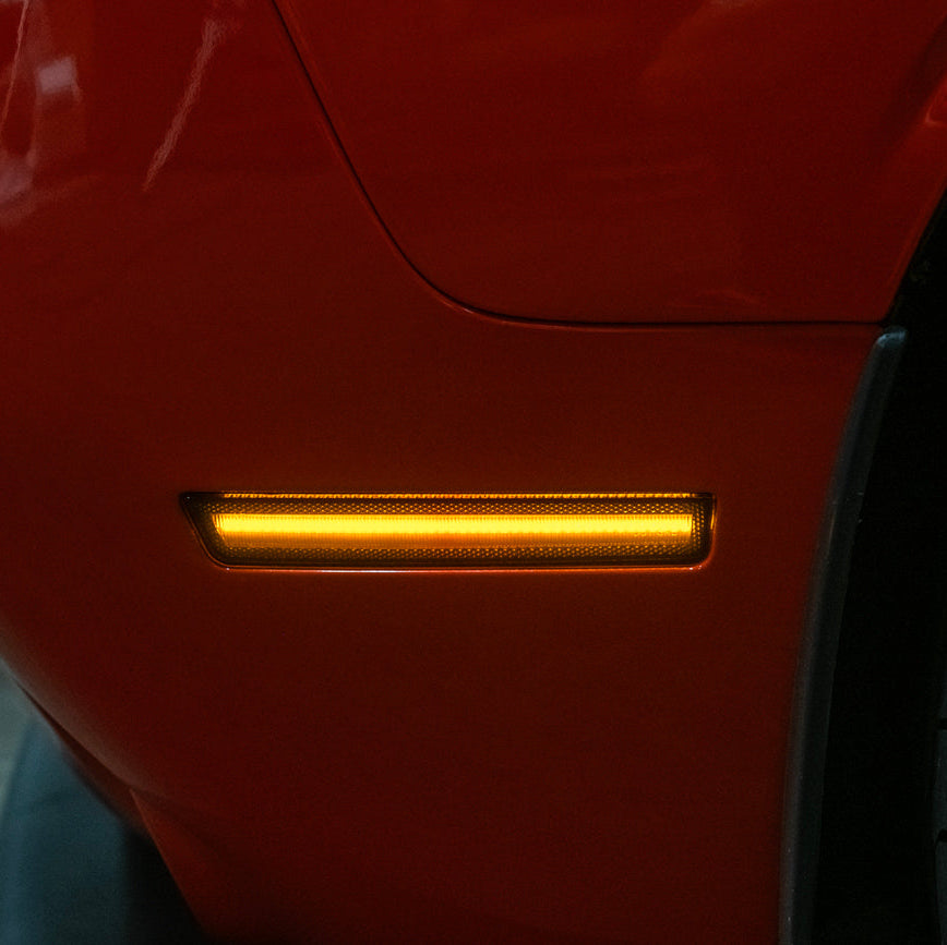2015-23 Dodge Challenger | Front Bumper Amber LED Reflector Side Marker Light image 30