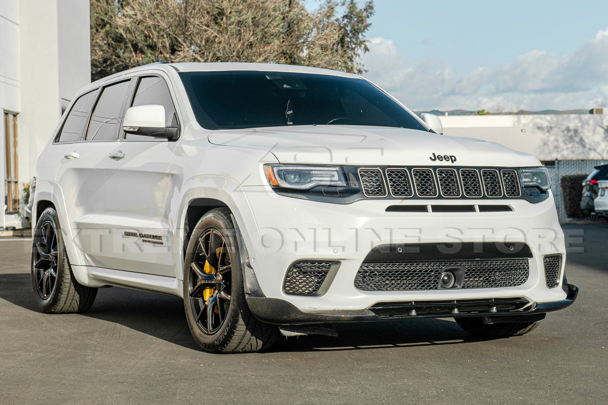 2017-21 Jeep Grand Cherokee SRT Trackhawk Carbon Fiber Front Lip Splitter image 5