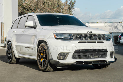 2017-21 Jeep Grand Cherokee SRT Trackhawk Carbon Fiber Front Lip Splitter image 5