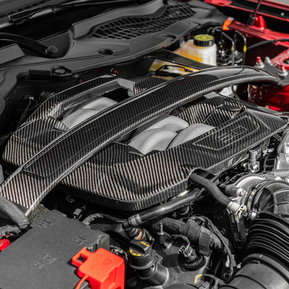 2024-Up Ford Mustang Dry Carbon Fiber Engine Cover image 2