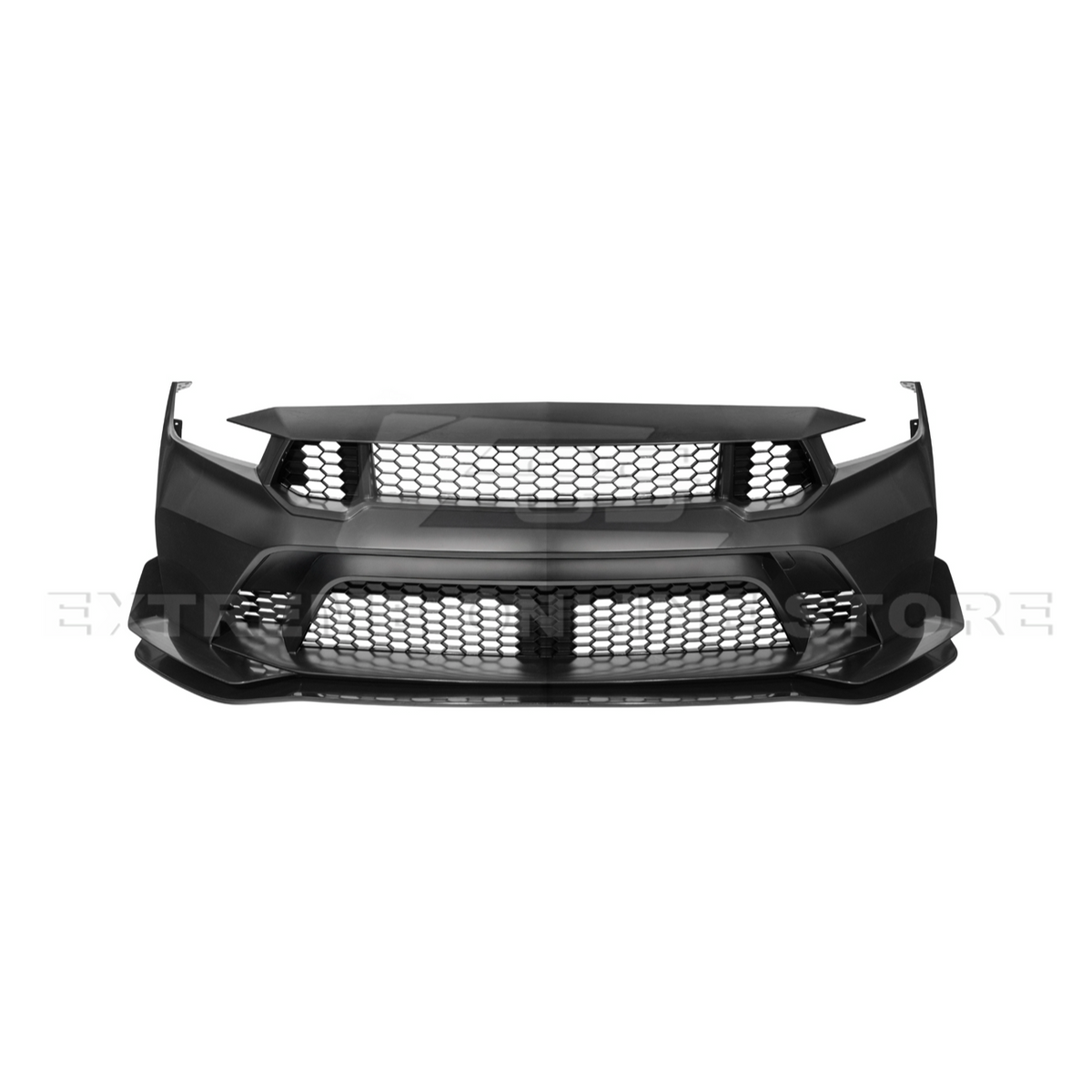2024-Up Mustang GTD Style Full Conversion Primed Front Bumper Cover Grille Lip image 24
