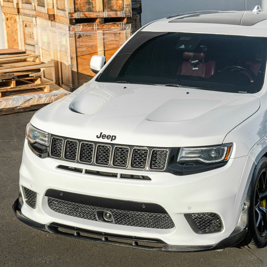 2017-21 Jeep Grand Cherokee SRT Trackhawk Carbon Fiber Front Lip Splitter image 2