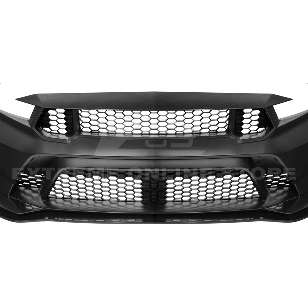 2024-Up Mustang GTD Style Full Conversion Primed Front Bumper Cover Grille Lip image 26