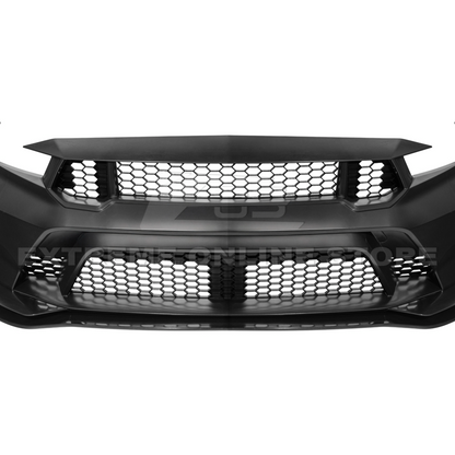 2024-Up Mustang GTD Style Full Conversion Primed Front Bumper Cover Grille Lip image 26