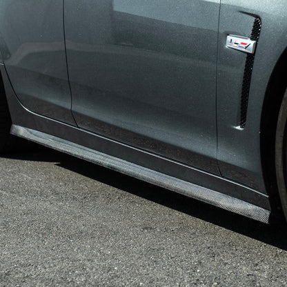 2016-19 Cadillac CTS-V | CARBON FIBER Package V2 Side Skirts image 7