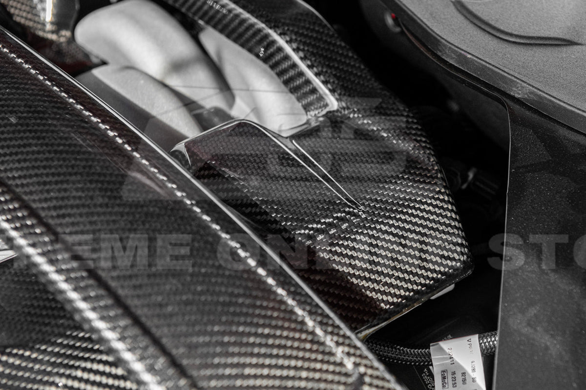 2024-Up Ford Mustang Dry Carbon Fiber Engine Cover image 4