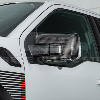 2021-Up Ford F-150 Carbon Fiber Side Mirror Cap Covers image 8