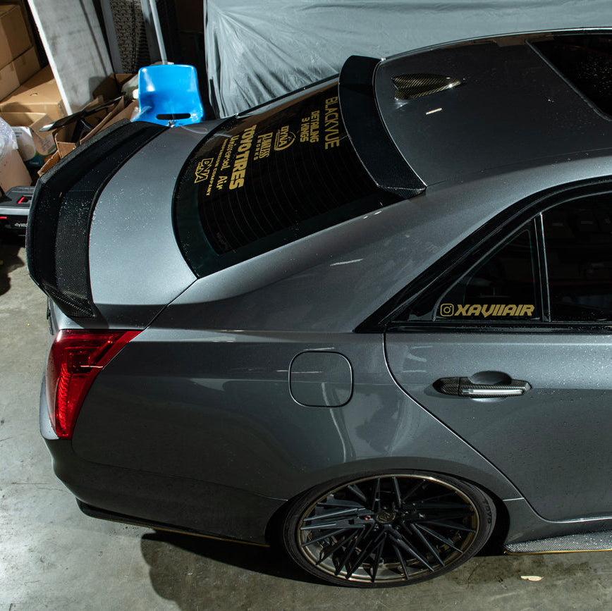 2016-19 Cadillac CTS-V Sedan Rear Roof Top Window Spoiler image 9