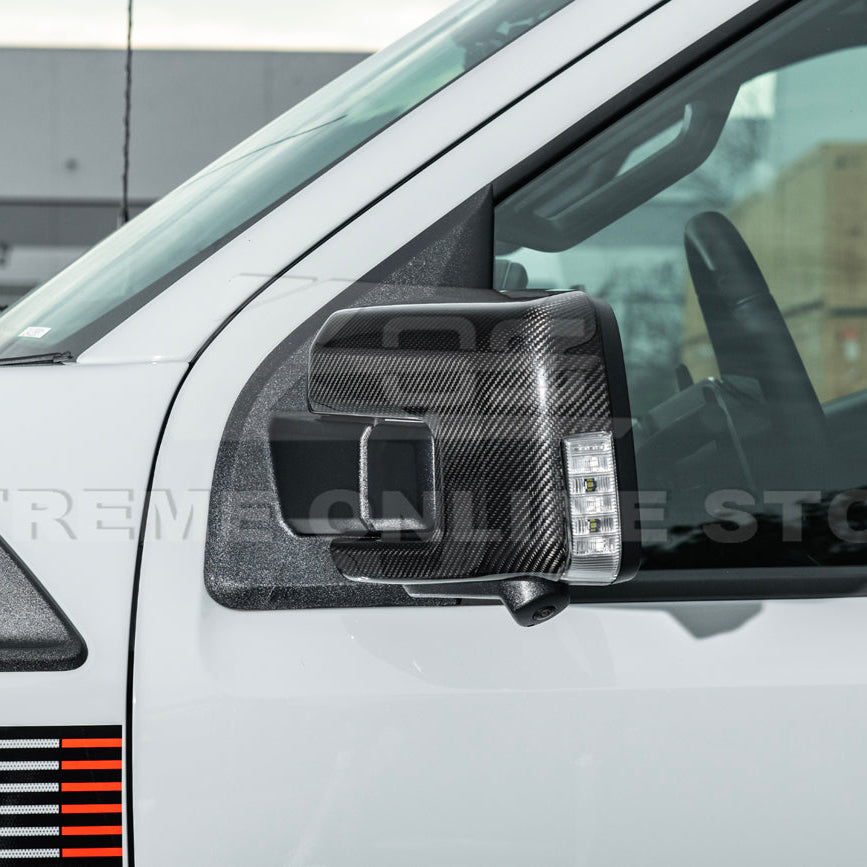2021-Up Ford F-150 Carbon Fiber Side Mirror Cap Covers image 10