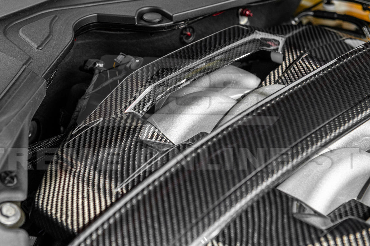 2024-Up Ford Mustang Dry Carbon Fiber Engine Cover image 5