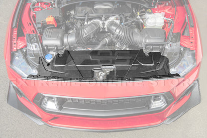 2024+ Ford Mustang DRY CARBON FIBER Radiator Cover image 6