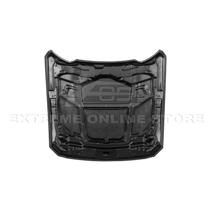 2024-Up Ford Mustang Front Super Snake Style Bumper Hood Vented Cover image 27