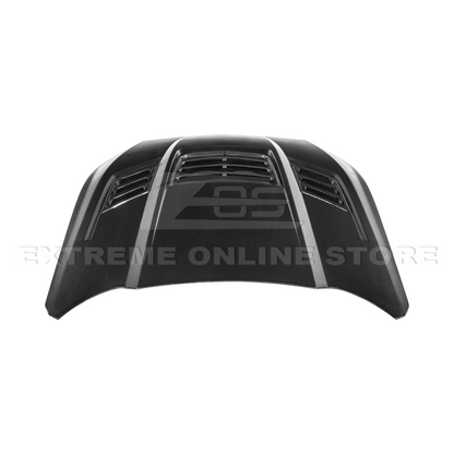 2024-Up Ford Mustang Front Super Snake Style Bumper Hood Vented Cover image 21