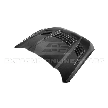 2024-Up Ford Mustang Front Super Snake Style Bumper Hood Vented Cover image 22