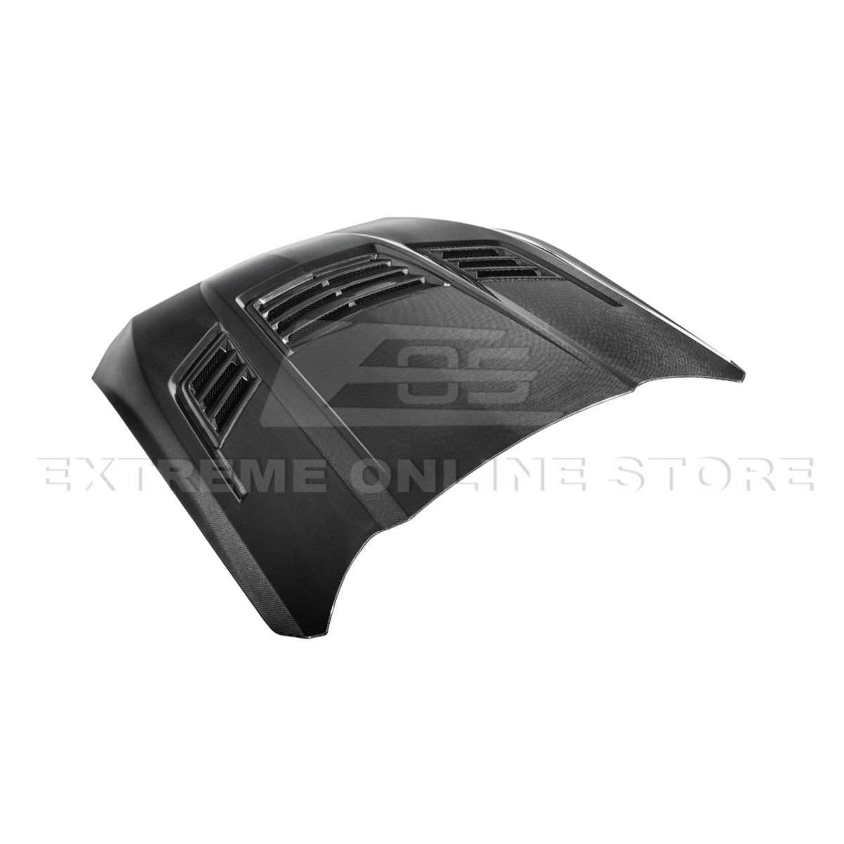 2024-Up Ford Mustang Front Super Snake Style Bumper Hood Vented Cover image 23