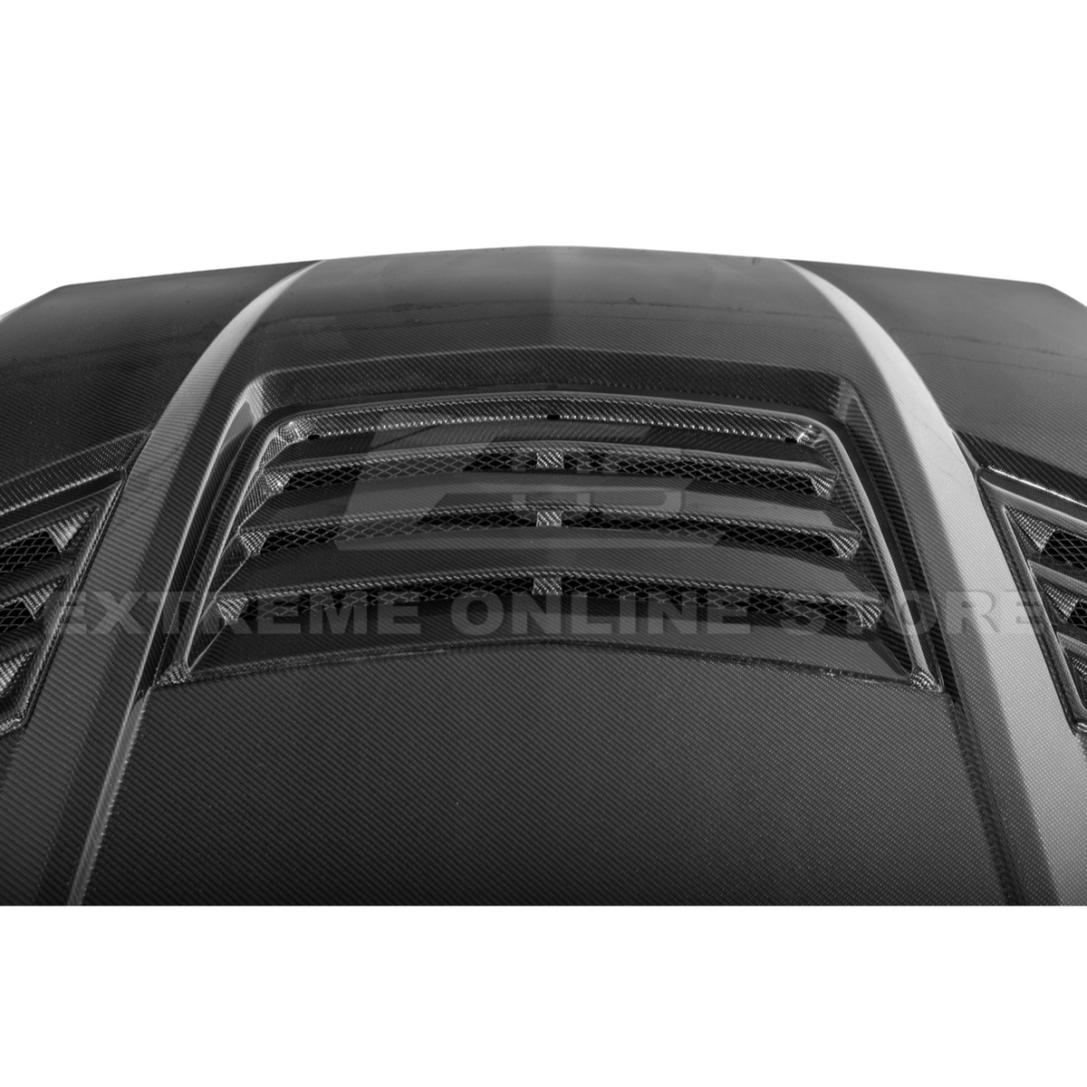 2024-Up Ford Mustang Front Super Snake Style Bumper Hood Vented Cover image 25