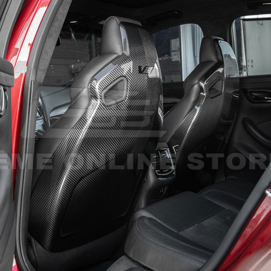 2016-19 CTS-V | ATS-V Dry CARBON FIBER Seat Back Cover image 18