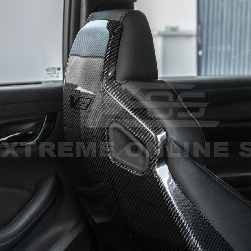 2016-19 CTS-V | ATS-V Dry CARBON FIBER Seat Back Cover image 23